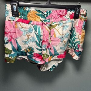 Zara Multicolor Floral Women's Shorts